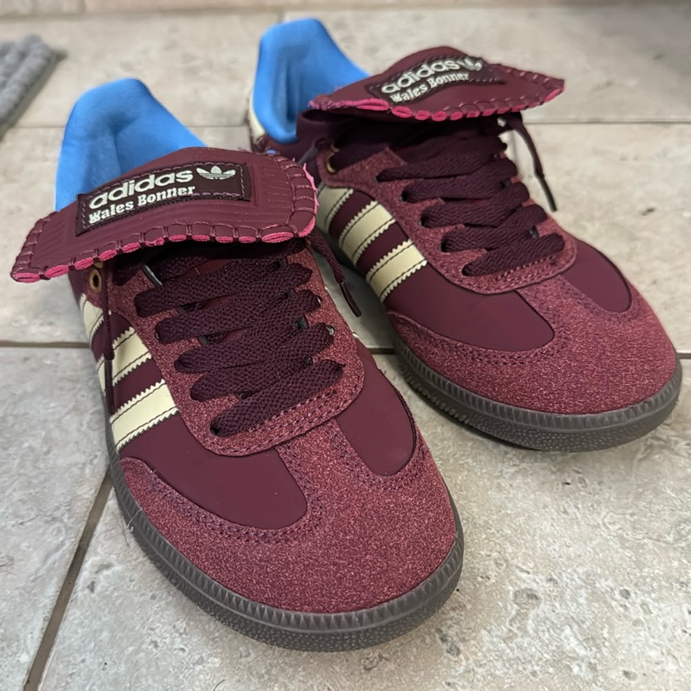 adidas Originals Burgundy and Blue Athletic Shoes